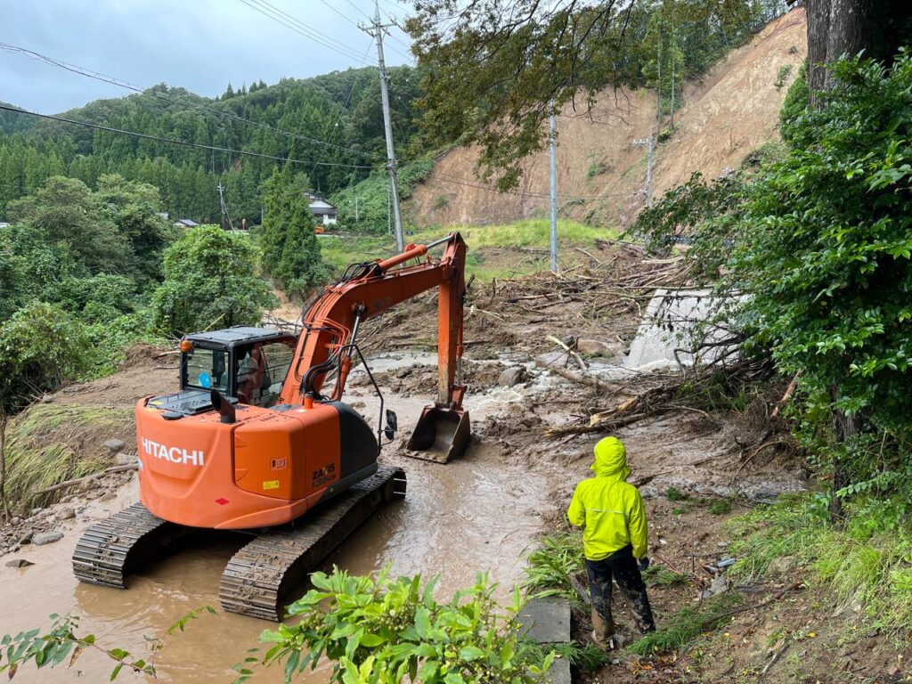 能登　寺西建設　災害復旧工事